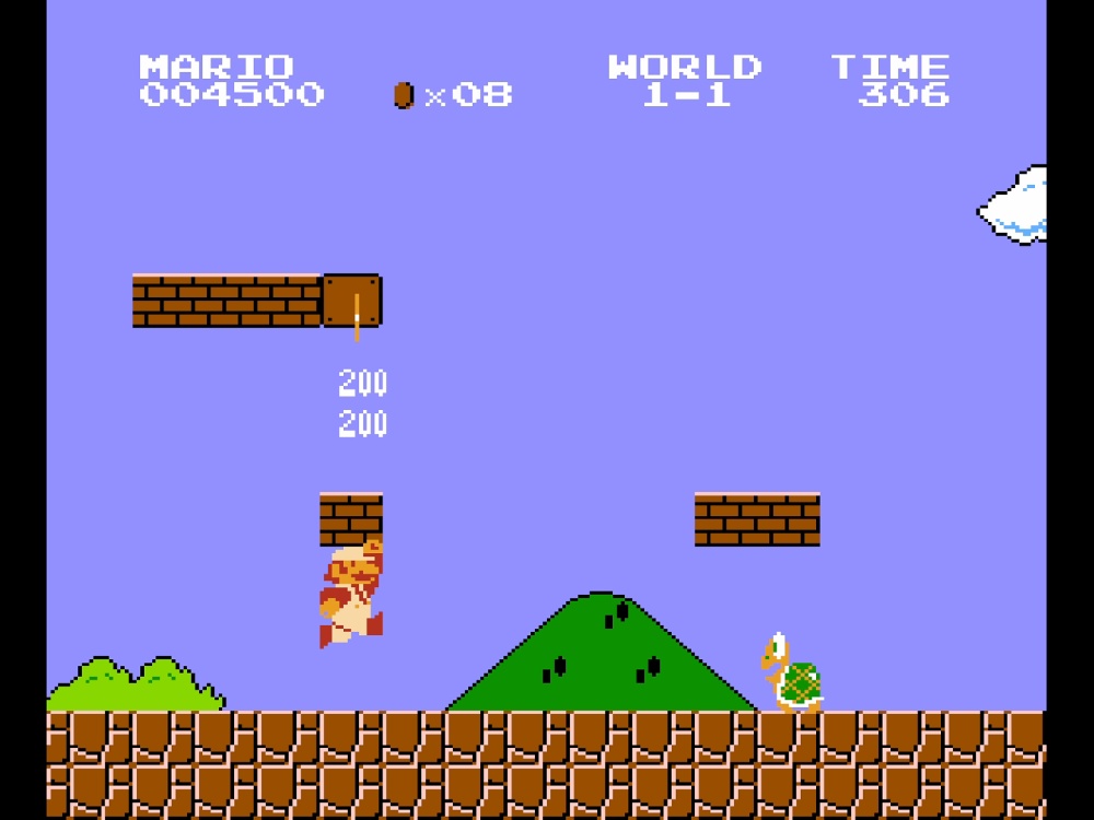 Gameplay of Super Mario Bros. for NES